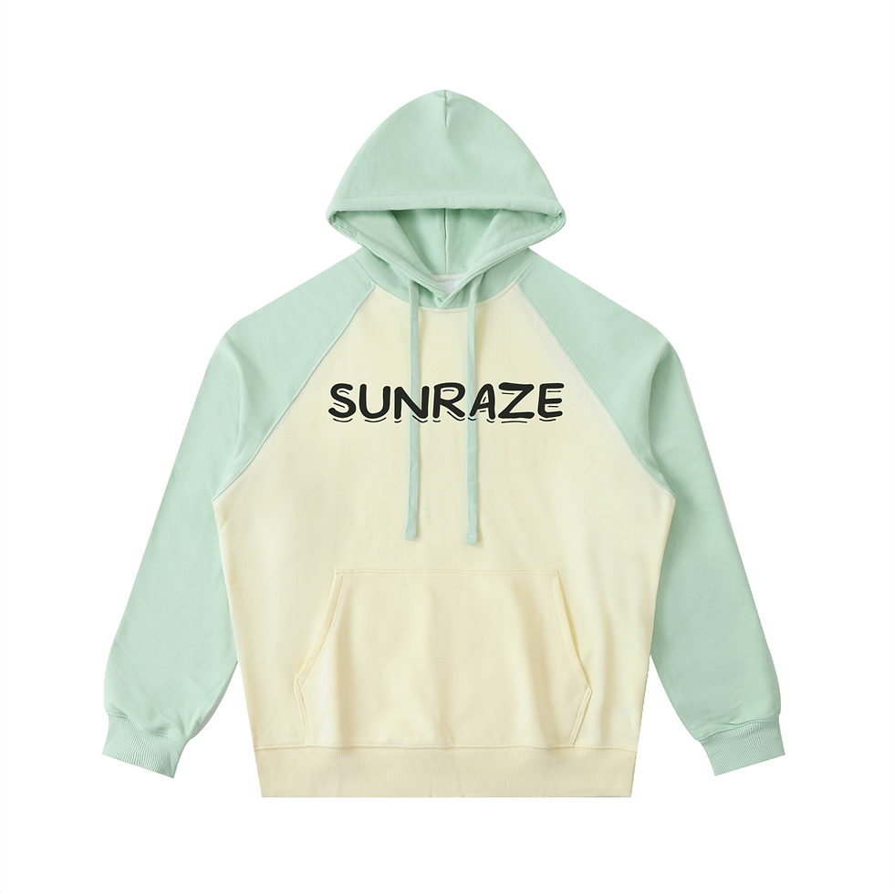 Thumbnail: SunRaze Color-Block Raglan Sleeve Hoodie