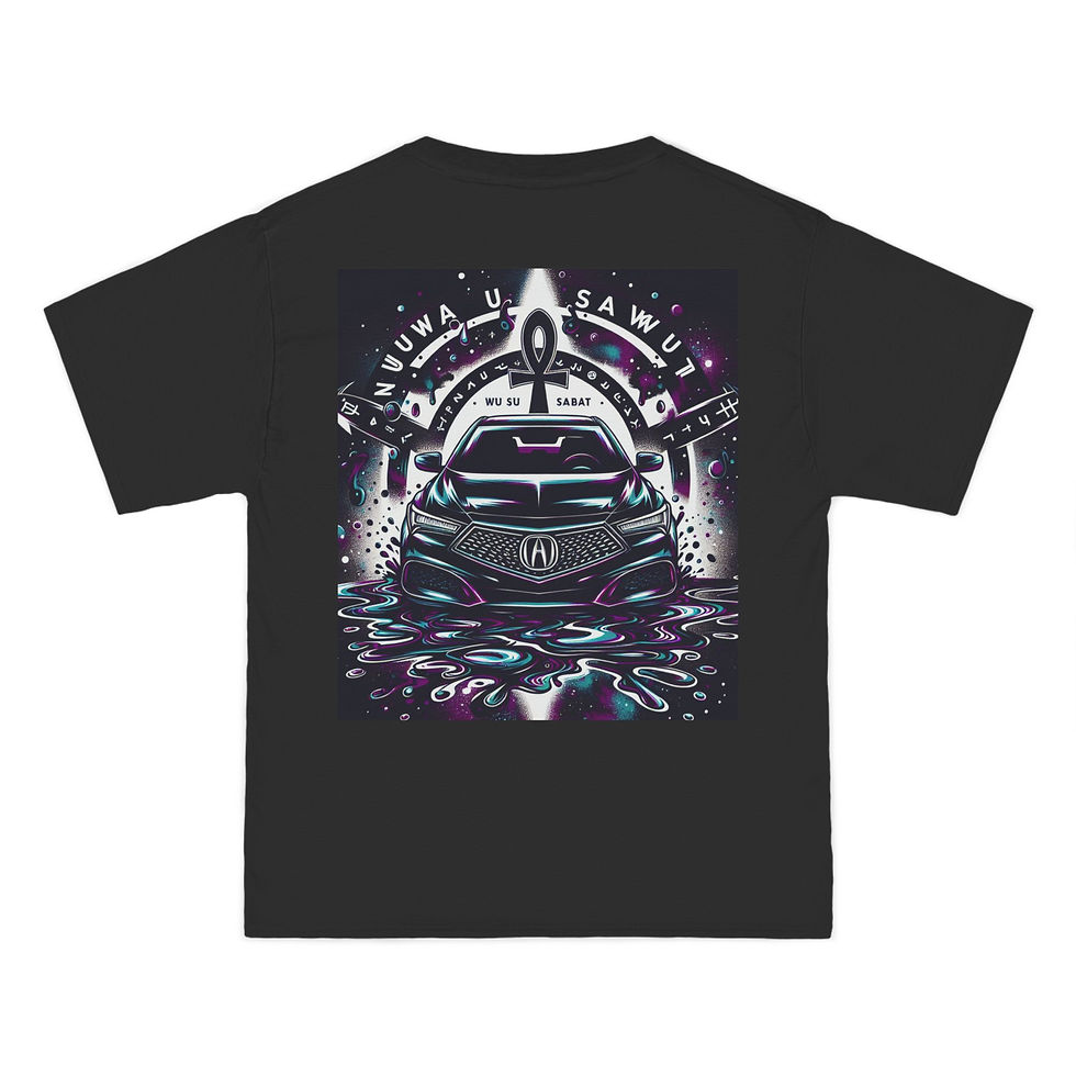 Thumbnail: Cosmic Car Vibes Short-Sleeve T-Shirt - Unique Graphic Tee for Auto Enthusiasts