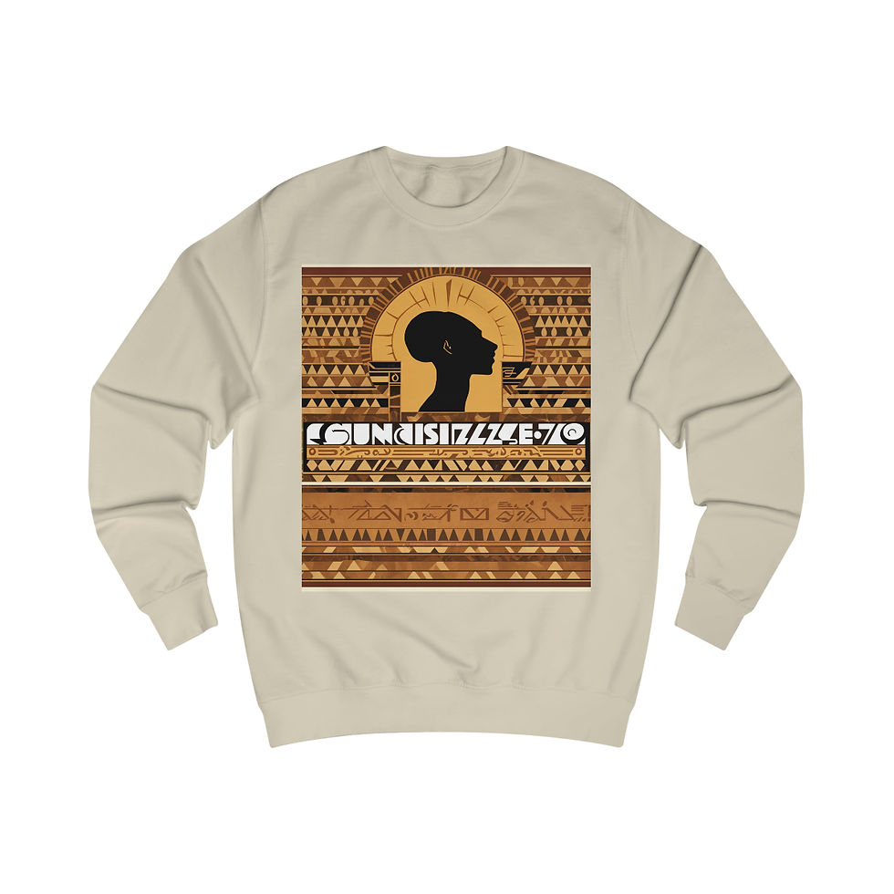 Thumbnail: SunRaze "Afaf Rayay Kaah"Men's Sweatshirt