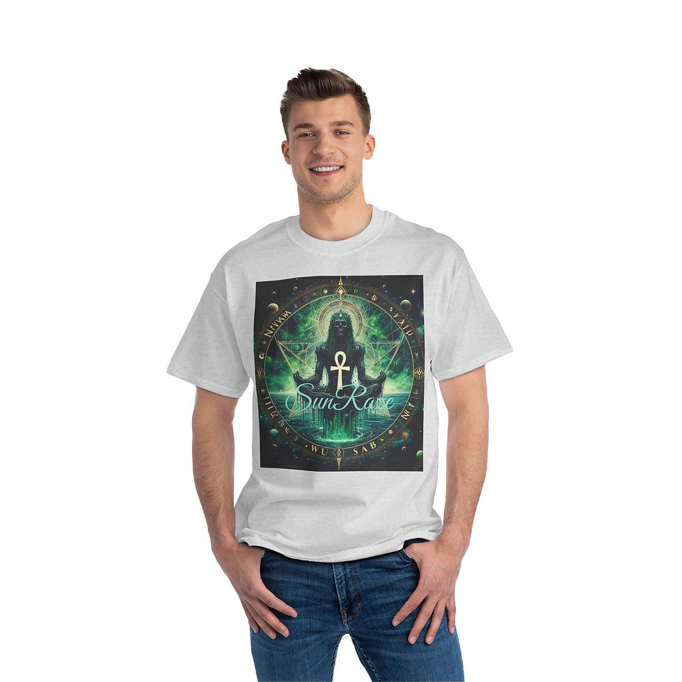 Thumbnail: Mystical Star Traveler T-Shirt - Unique Cosmic Design for Spiritual Seekers