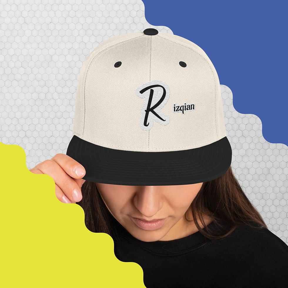 Thumbnail: SunRaze "Rizqian" Snapback ኮፍያ