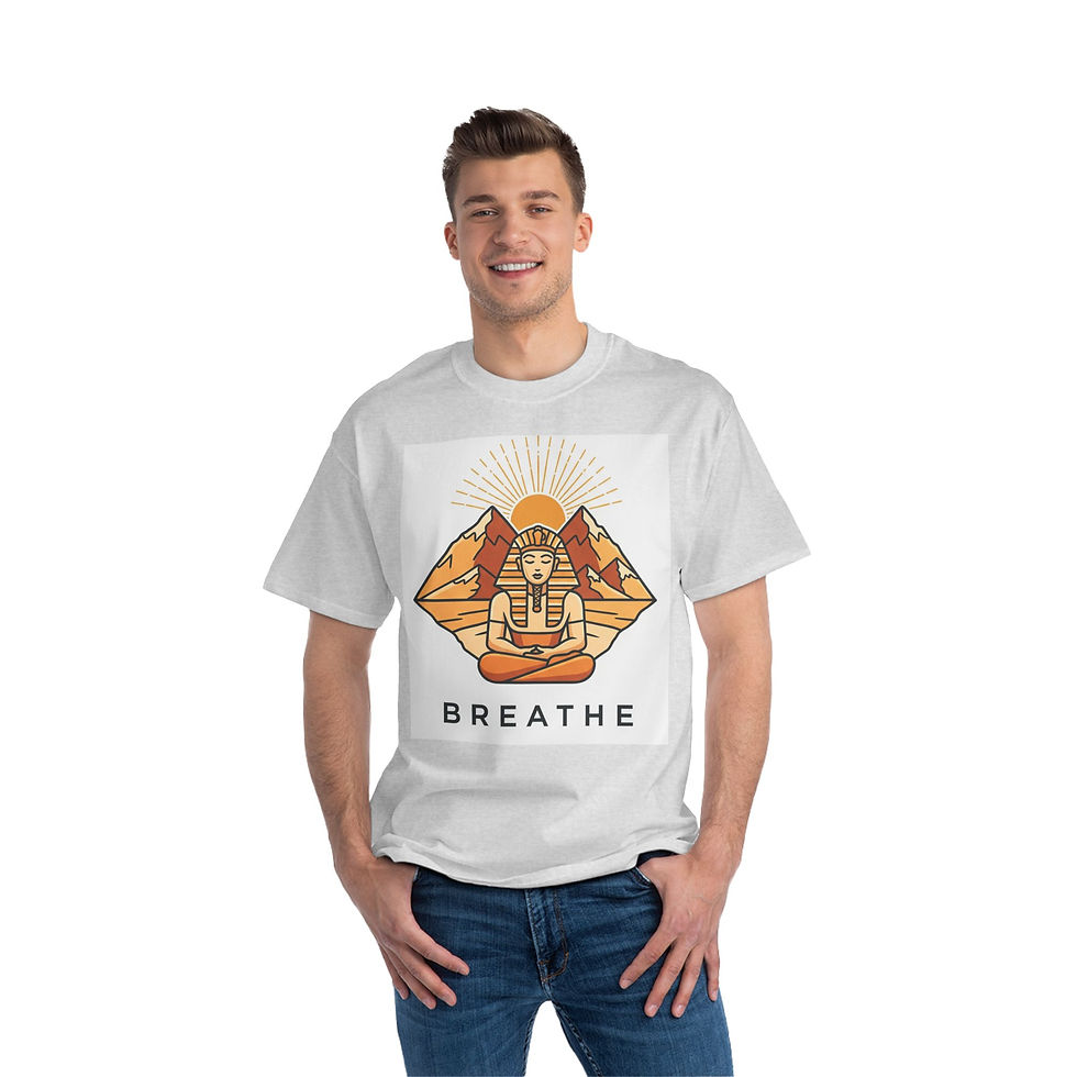 Thumbnail: Meditative Mountain T-Shirt |  Breathe Training Tee, Gift for Mindfulness