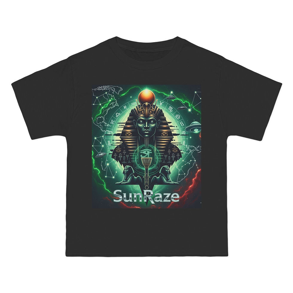 Thumbnail: Cosmic Vibe T-Shirt - Unisex Graphic Tee, SunRaze Artwork, Astrology Gift
