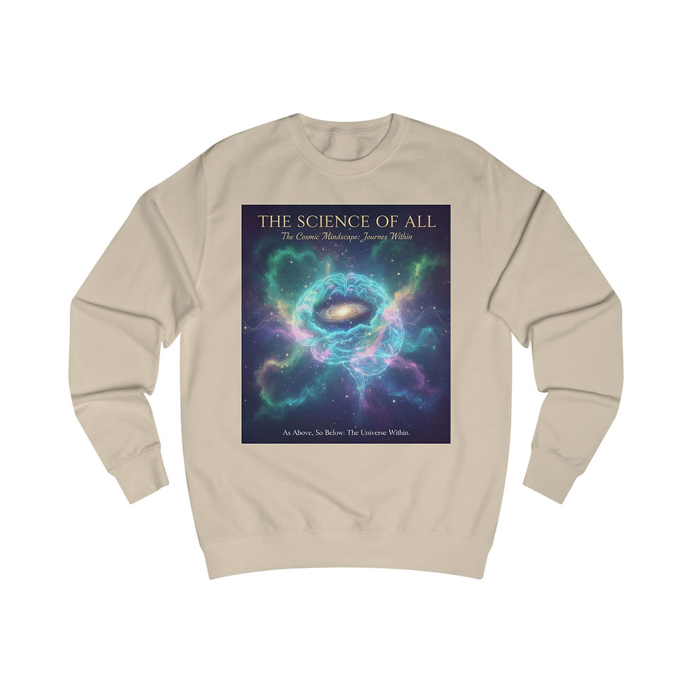Miniature : Science of All Sweatshirt — Cosmic Galaxy Nebula Design (SunRaze)