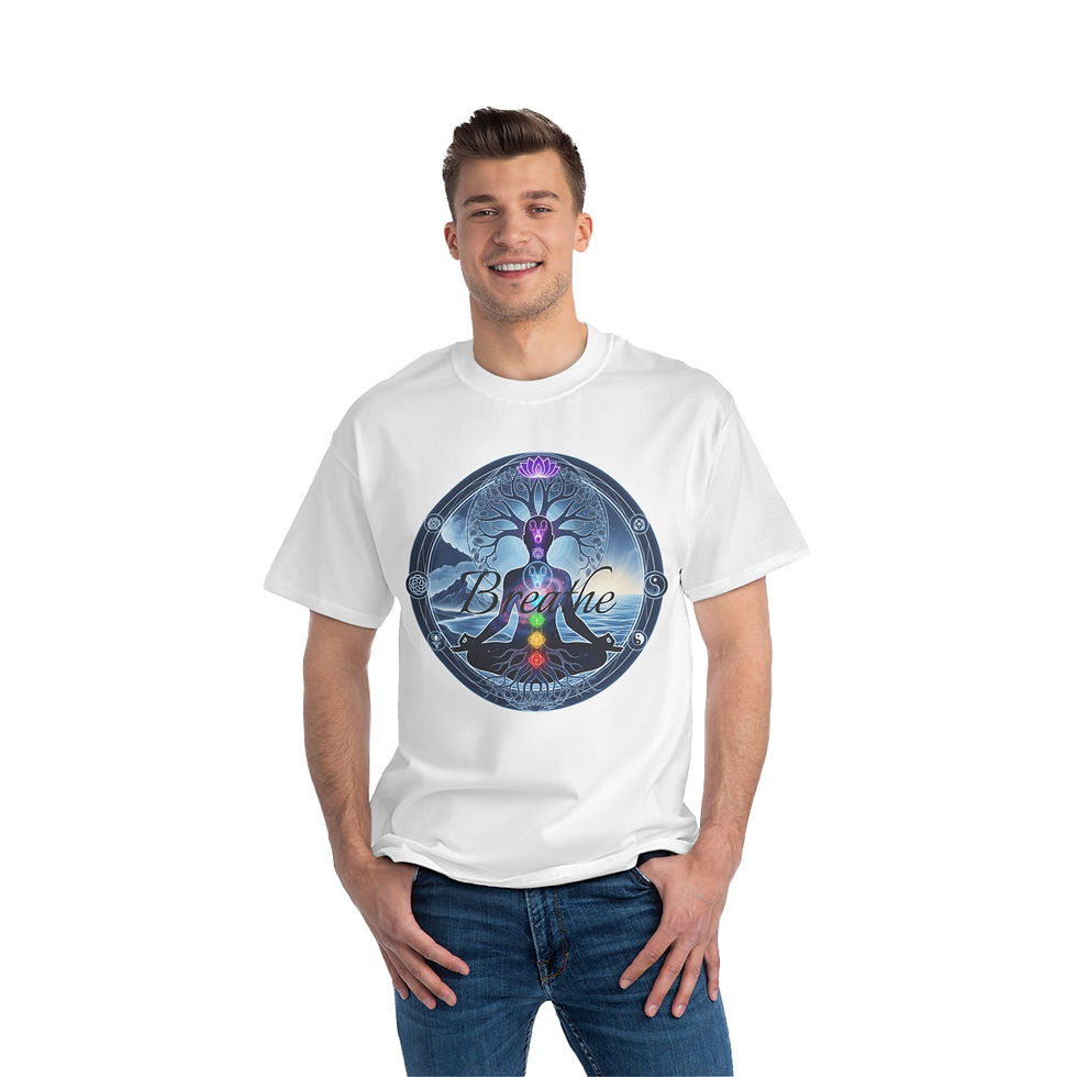 Thumbnail: Breathe Meditation T-Shirt | Yoga, Spiritual Growth, Mindfulness, Chakra Balance