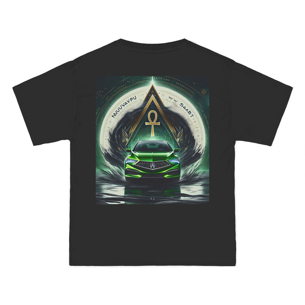 Thumbnail: Mystical Egyptian Graphic T-Shirt - Unisex Beefy-T® with Ankh Design