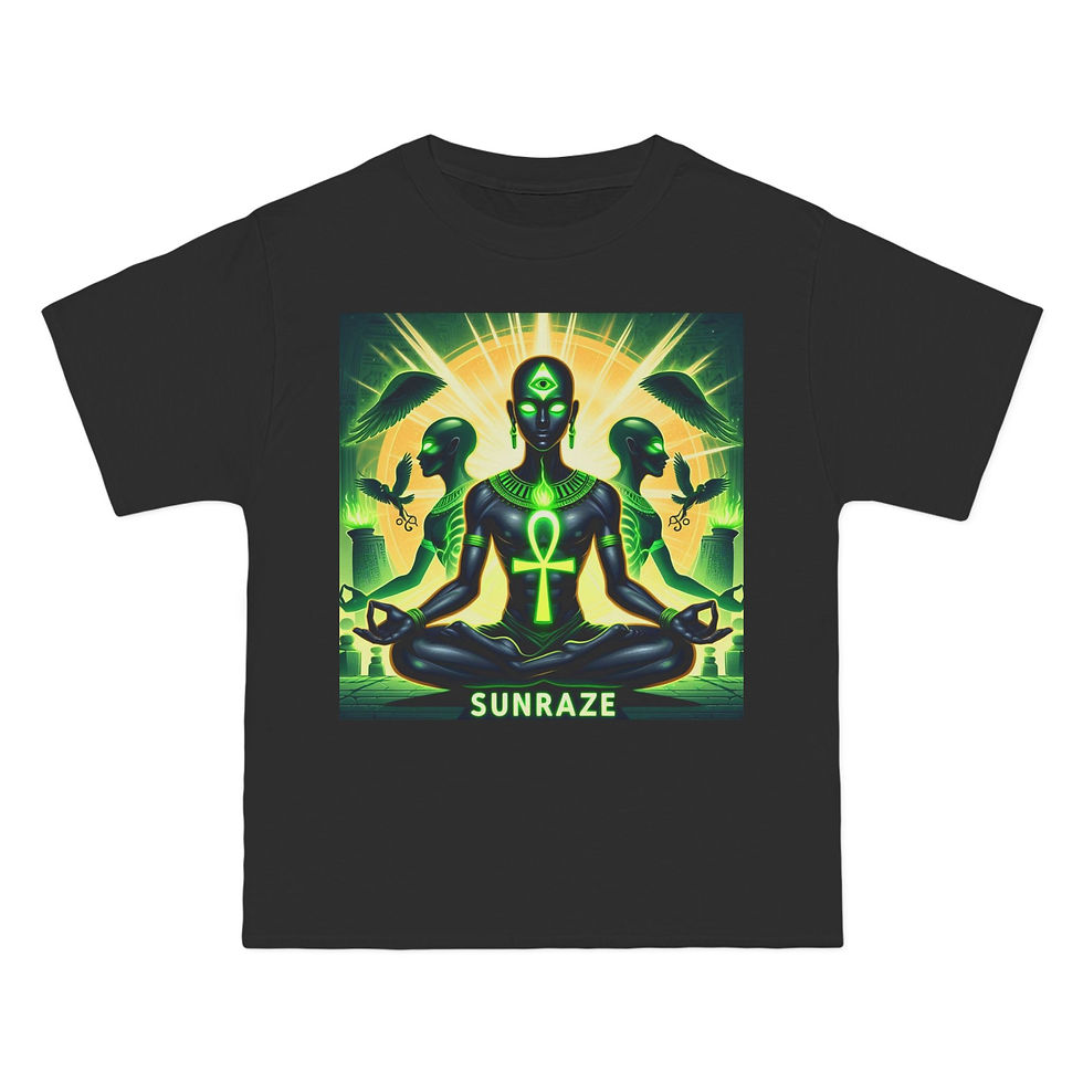 Thumbnail: Sunraze Ankh– Vibrant Spiritual Tee for Meditation and Self-Expression
