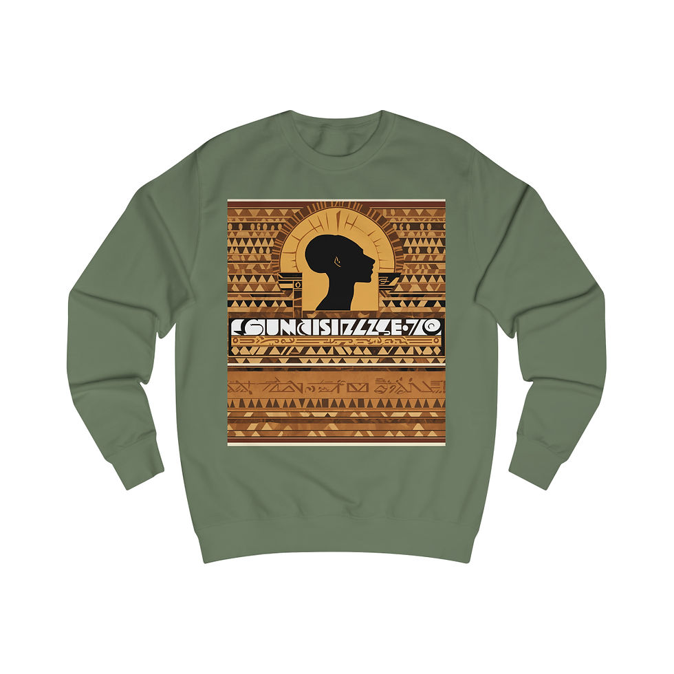 Thumbnail: SunRaze "Afaf Rayay Kaah"Men's Sweatshirt