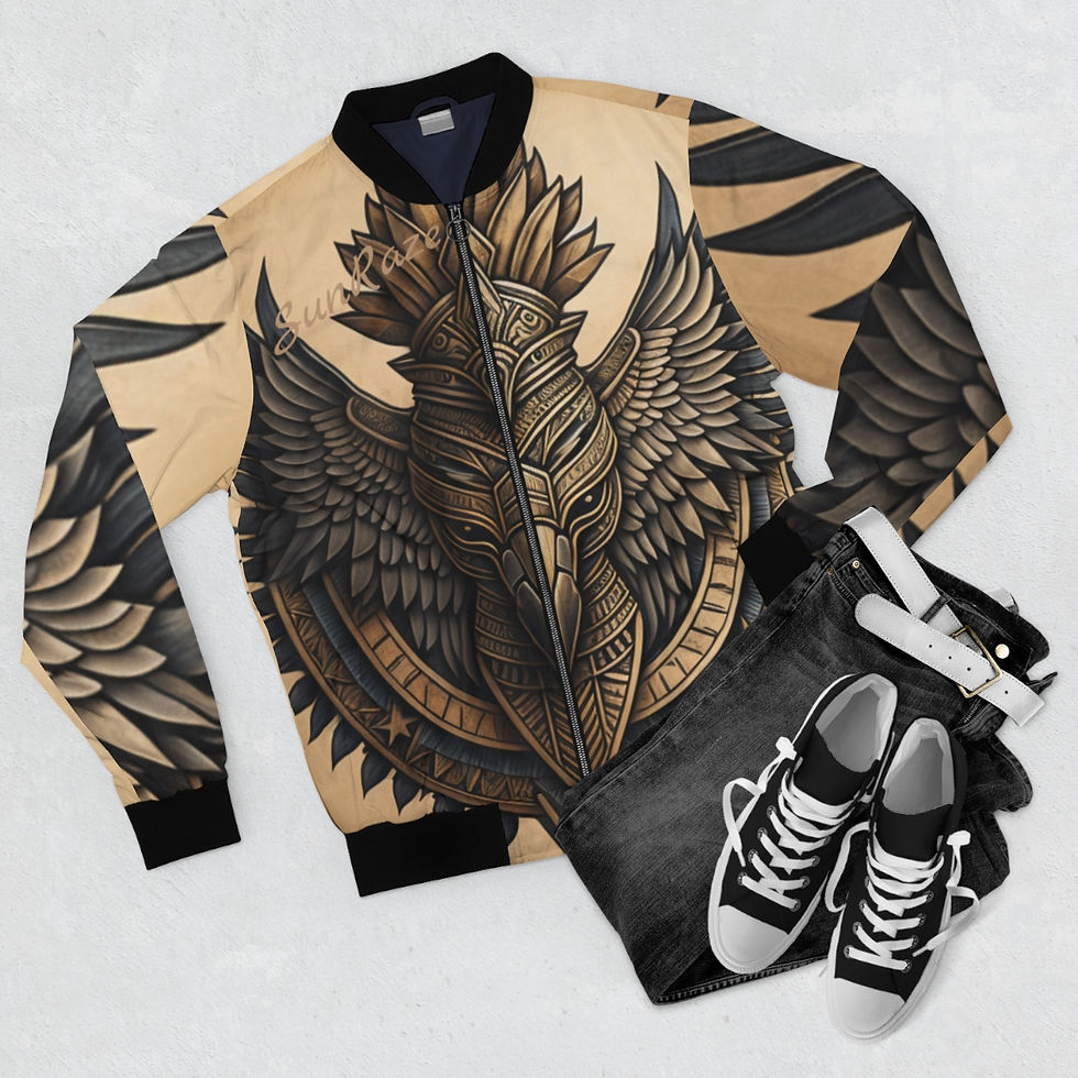 Thumbnail: SunRaze Men's Bomber Jacket 