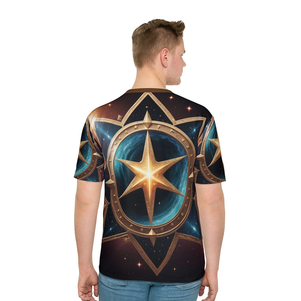 Thumbnail: SunRaze "StarRaze" Men's Loose T-shirt 