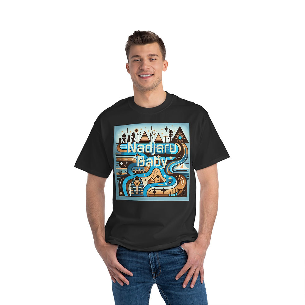 Thumbnail: Retro Graphic T-Shirt with 'Nadjaru Baby' & 'SunRaze' Prints
