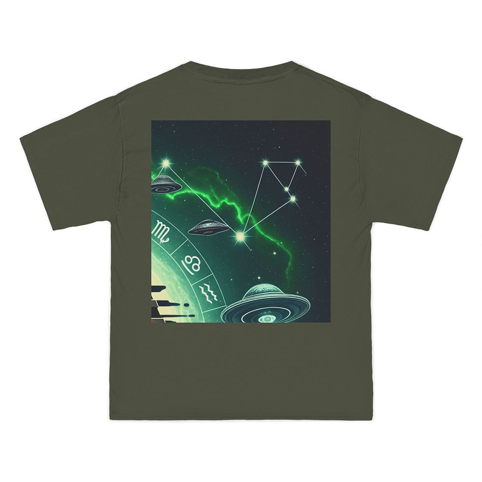 Thumbnail: Cosmic Vibe T-Shirt - Unisex Graphic Tee, SunRaze Artwork, Astrology Gift