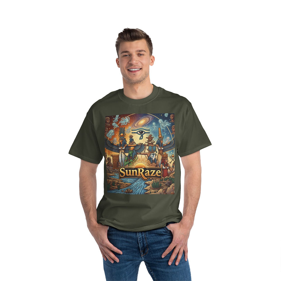 Thumbnail: Cosmic Vibes T-Shirt - Retro Graphic Tee for Music Lovers, Bohemian Style