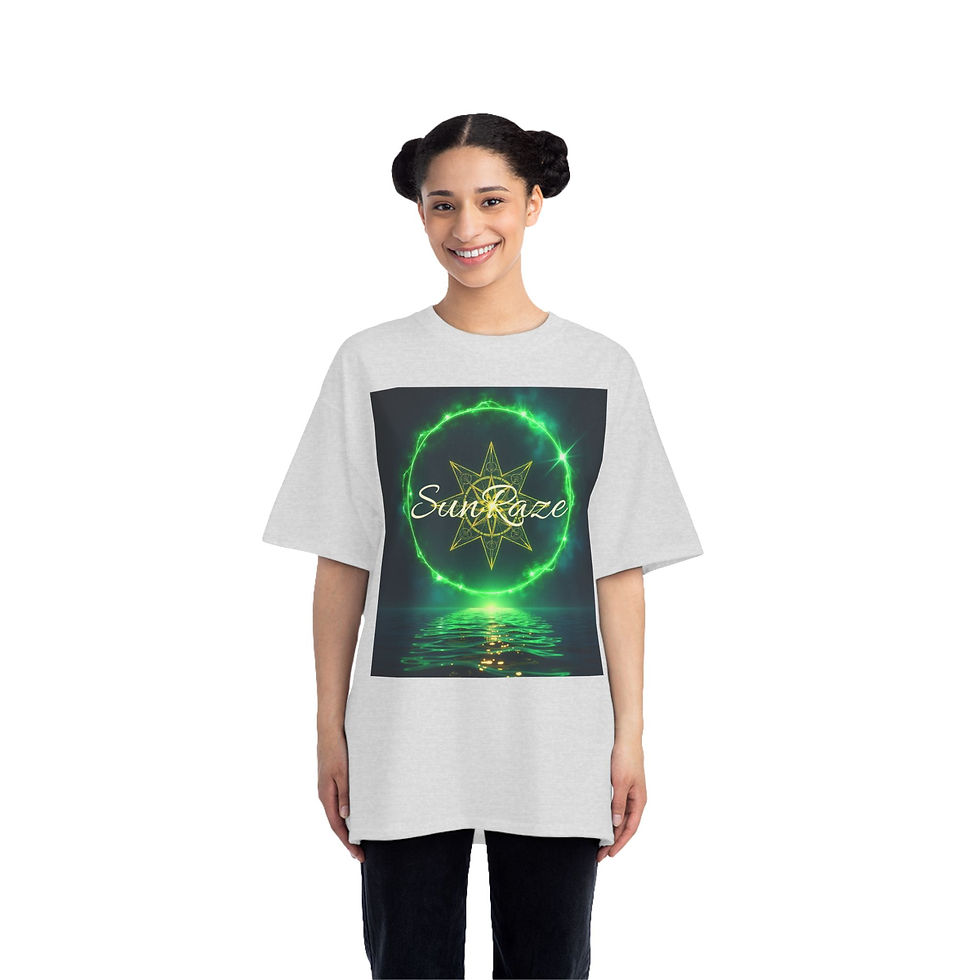 Thumbnail: Sun Raze Graphic T-Shirt - Timeless Strength & Eternal Wisdom