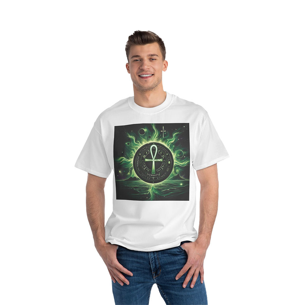 Thumbnail: Mystical Ankh Graphic Tee - Spiritual Short-Sleeve T-Shirt