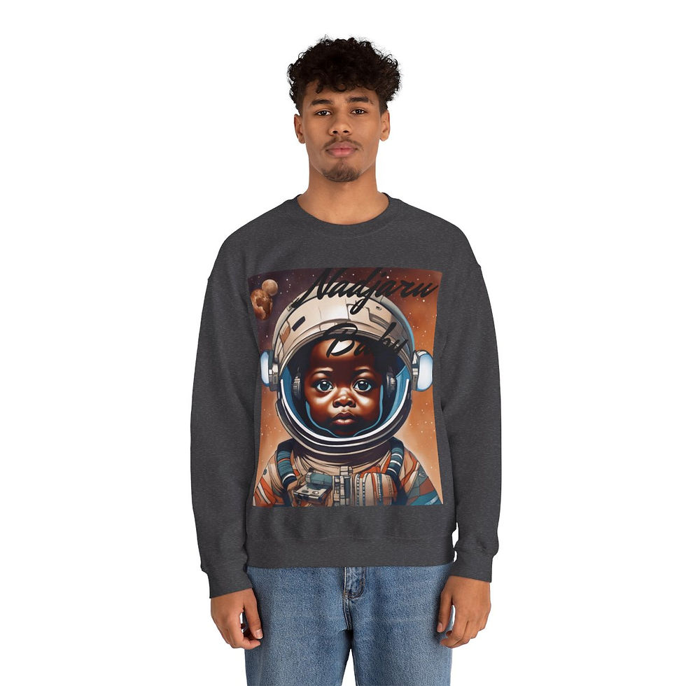 Thumbnail: SunRaze "Nadjaru Baby"Unisex Crewneck Sweatshirt