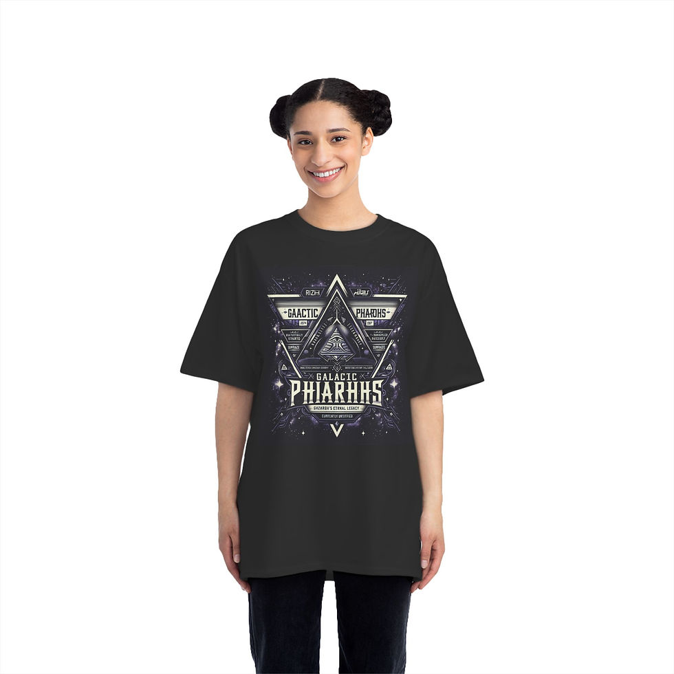 縮圖：Galactic Pharaohs Graphic T-Shirt for Space Enthusiasts