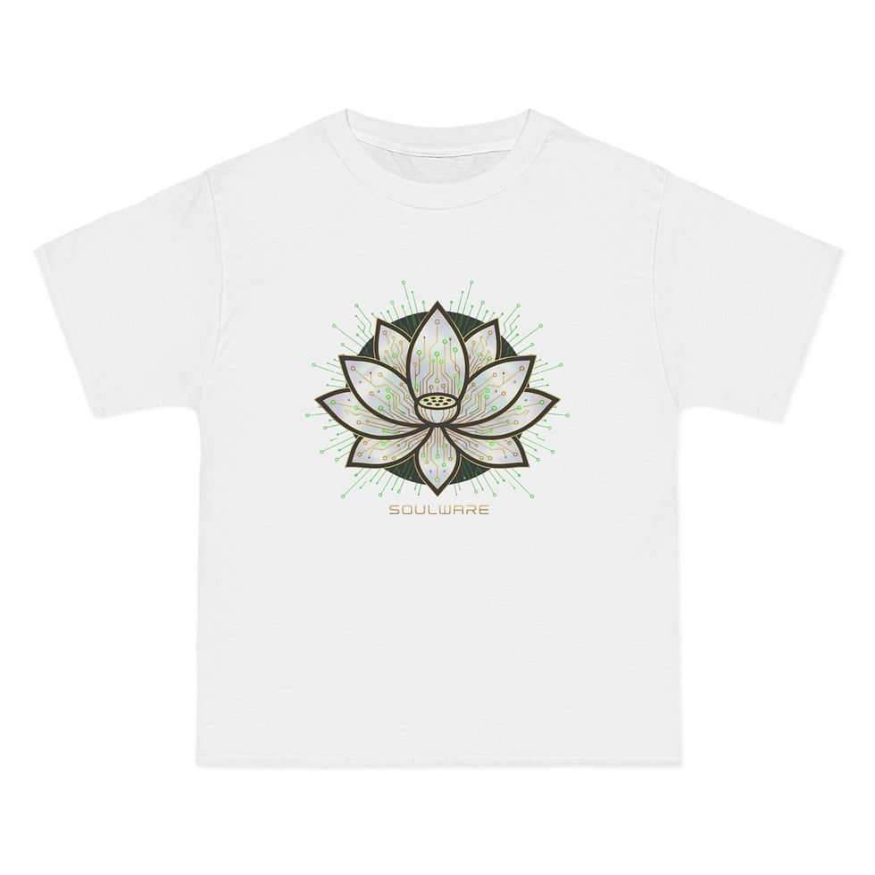 Thumbnail: Lotus Graphic T-Shirt — Minimal SunRaze Plant Art Tee