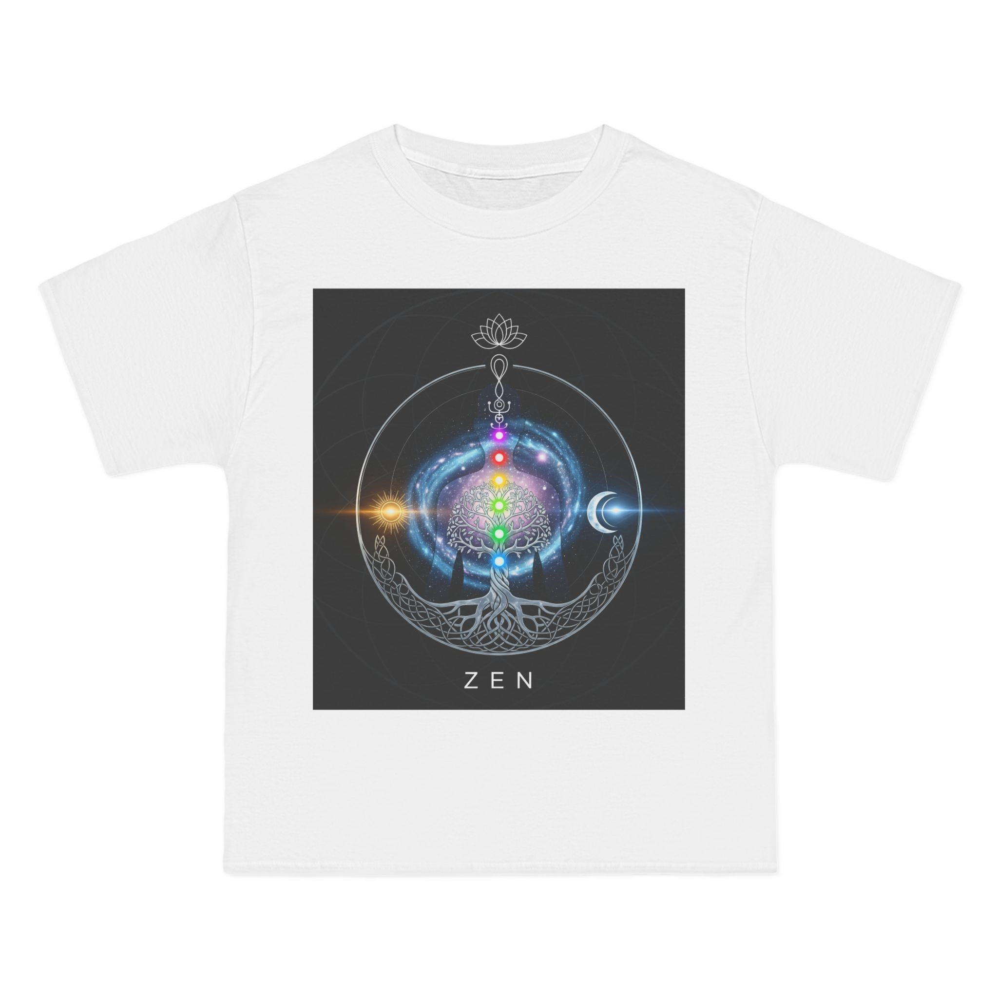 Zen Chakra Graphic T-Shirt,  Spiritual Gift, Meditation Tee, Mindfulness Shirt