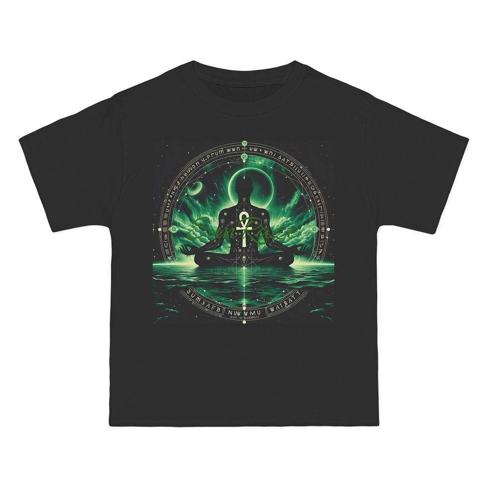 Thumbnail: Meditative Energy Beefy-T® Short-Sleeve T-Shirt - Spiritual Graphic Tee