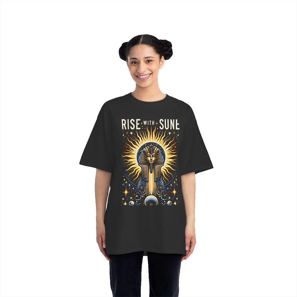 縮圖：Beefy-T® Short-Sleeve T-Shirt - "Rise with Sun" Graphic Tee for Nature Lovers