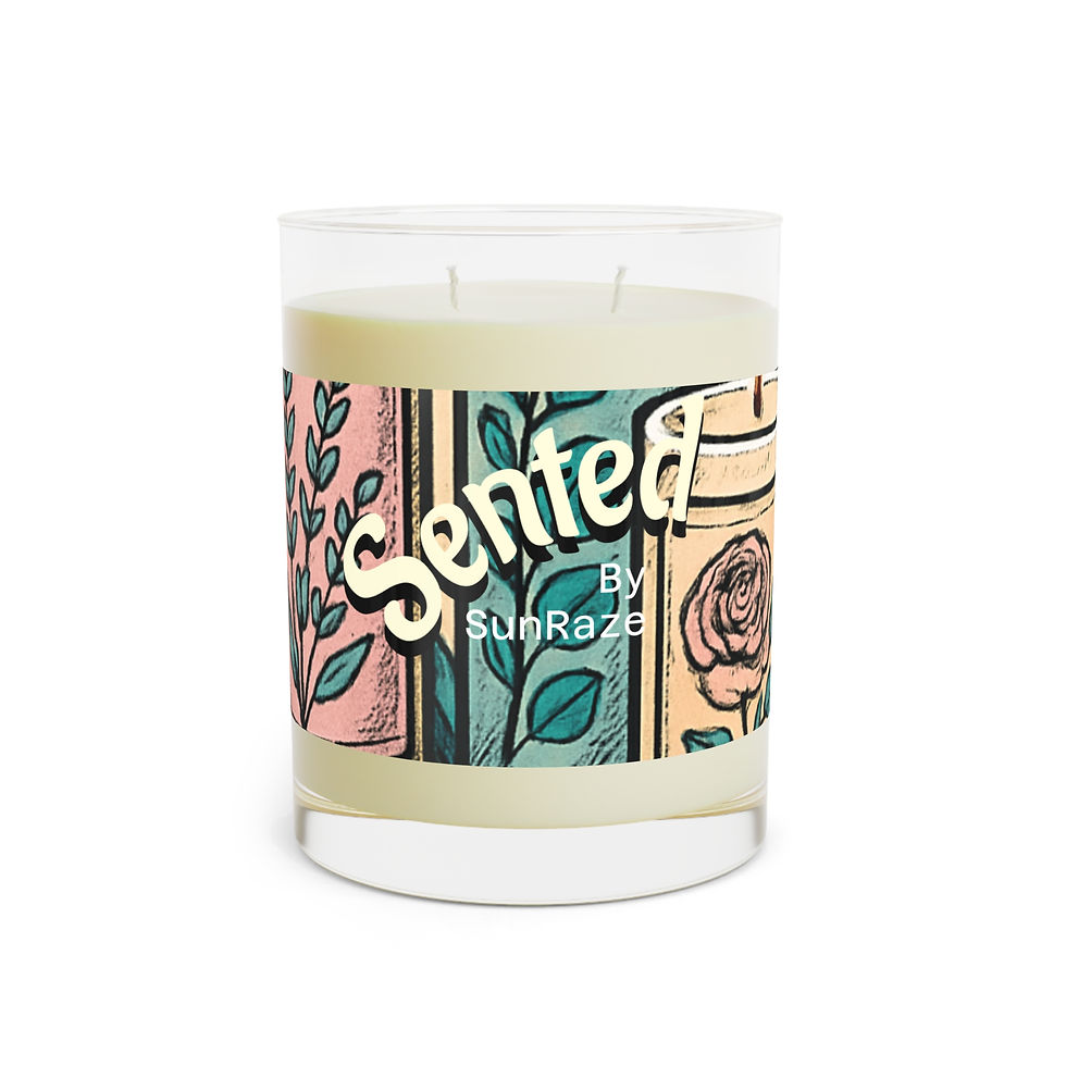 Thumbnail: Floral Scented Candle — 11oz Full Glass Jar (Sented by SunRaze)