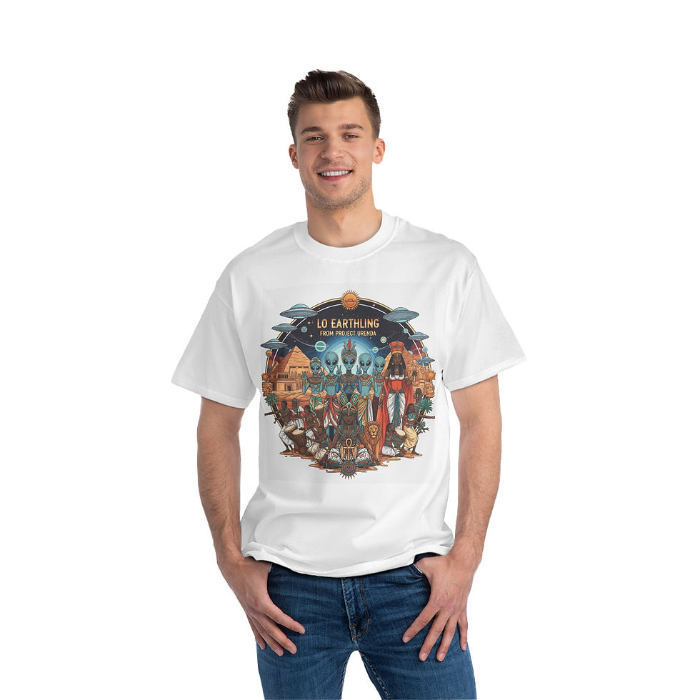 Thumbnail: Alien-Themed Short-Sleeve T-Shirt for Sci-Fi Lovers, UFO Enthusiasts