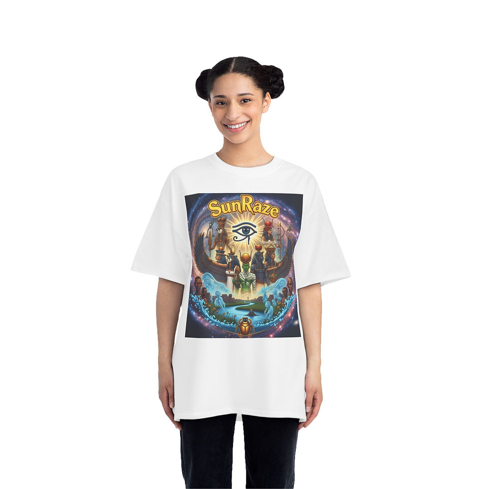 Thumbnail: Mystical Eye Graphic T-Shirt, SunRaze Short-Sleeve Tee, Egyptian Art Shirt