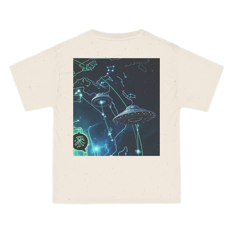 Thumbnail: Cosmic Alien Graphic Tee | Sci-Fi Shirt for UFO Lovers, Gift for Sci-Fi Fans