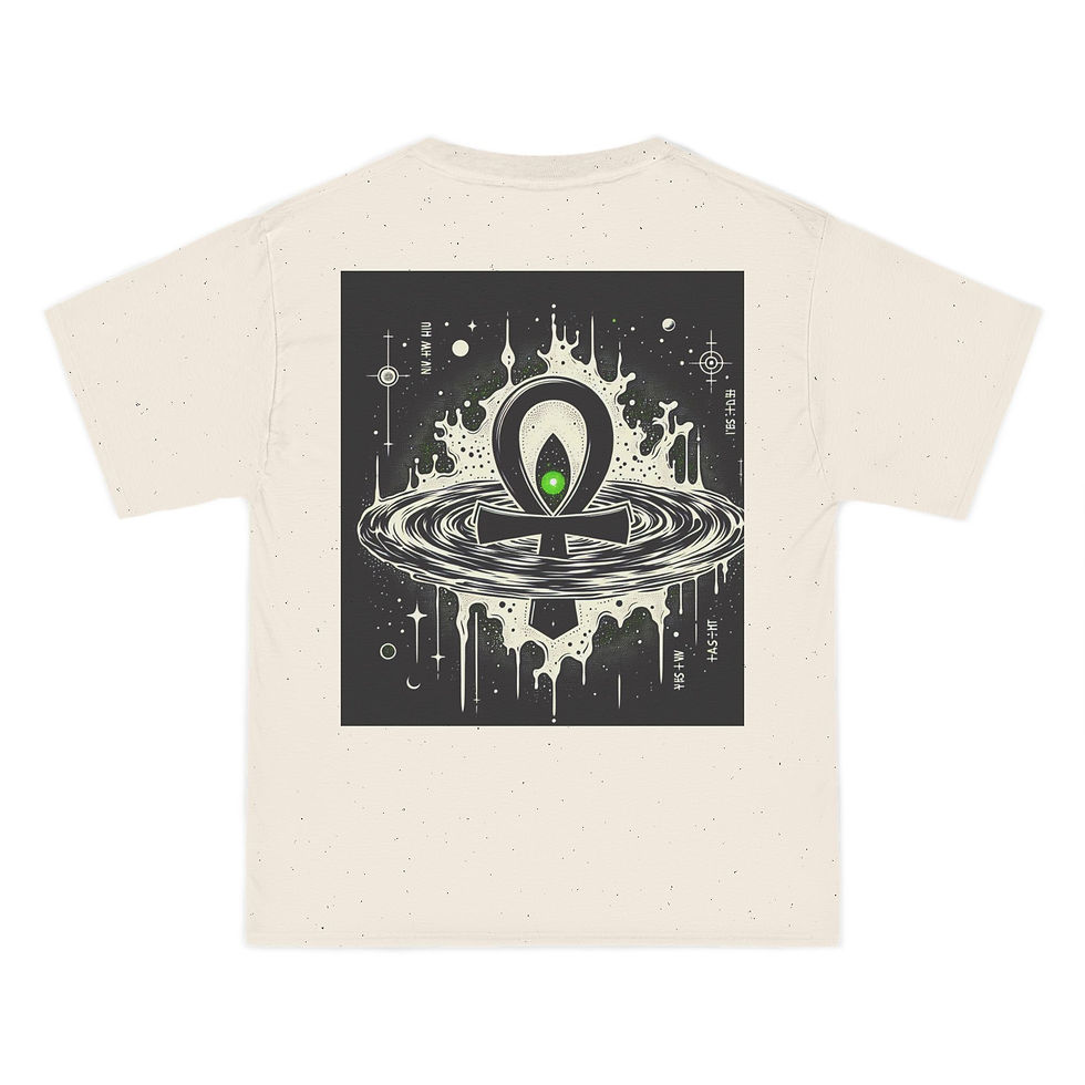 Thumbnail: Sunraze Cosmic Graphic T-Shirt - Spiritual Awakening Design