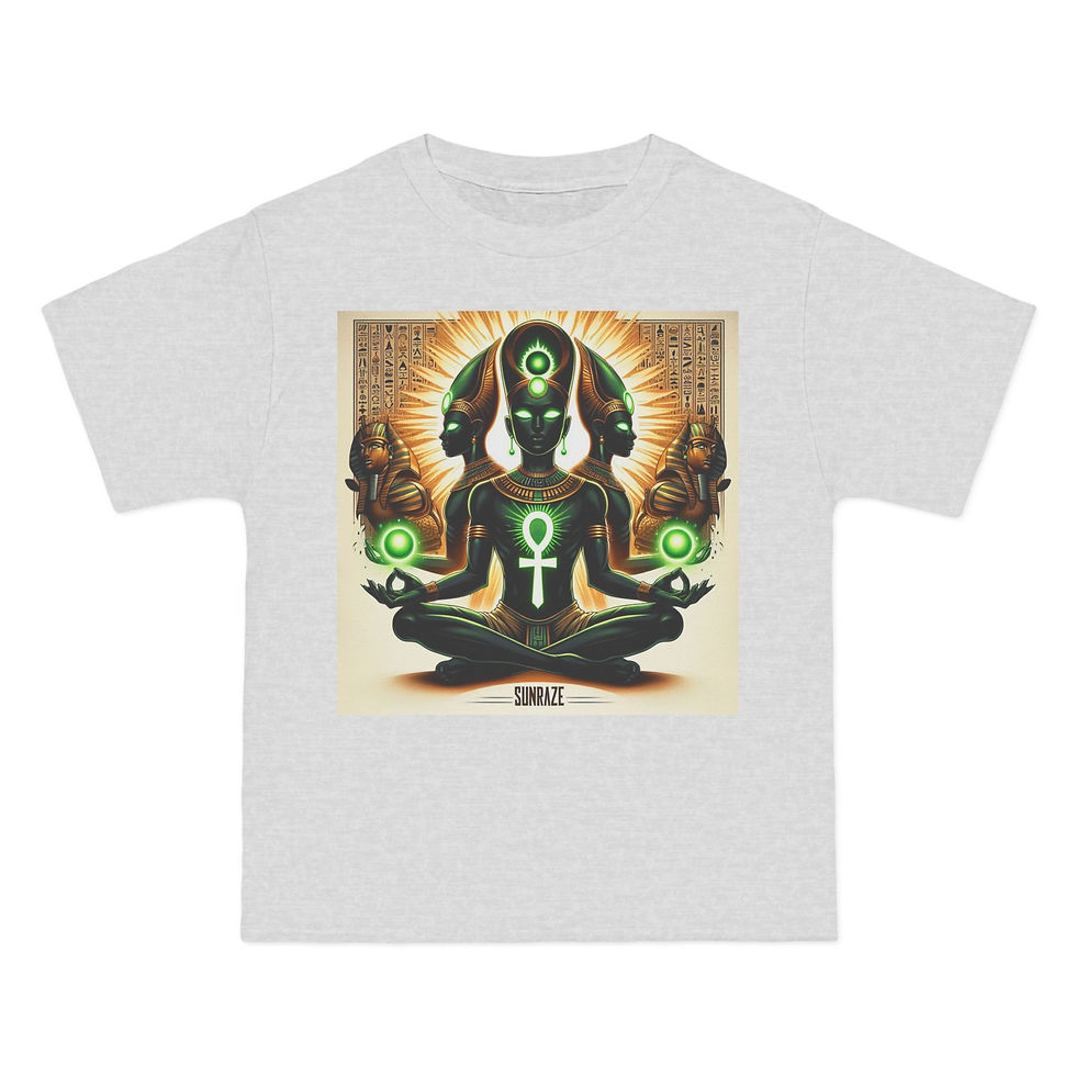 Thumbnail: Mystical Ankh Graphic T-Shirt - Spiritual Design for Wellness Enthusiasts