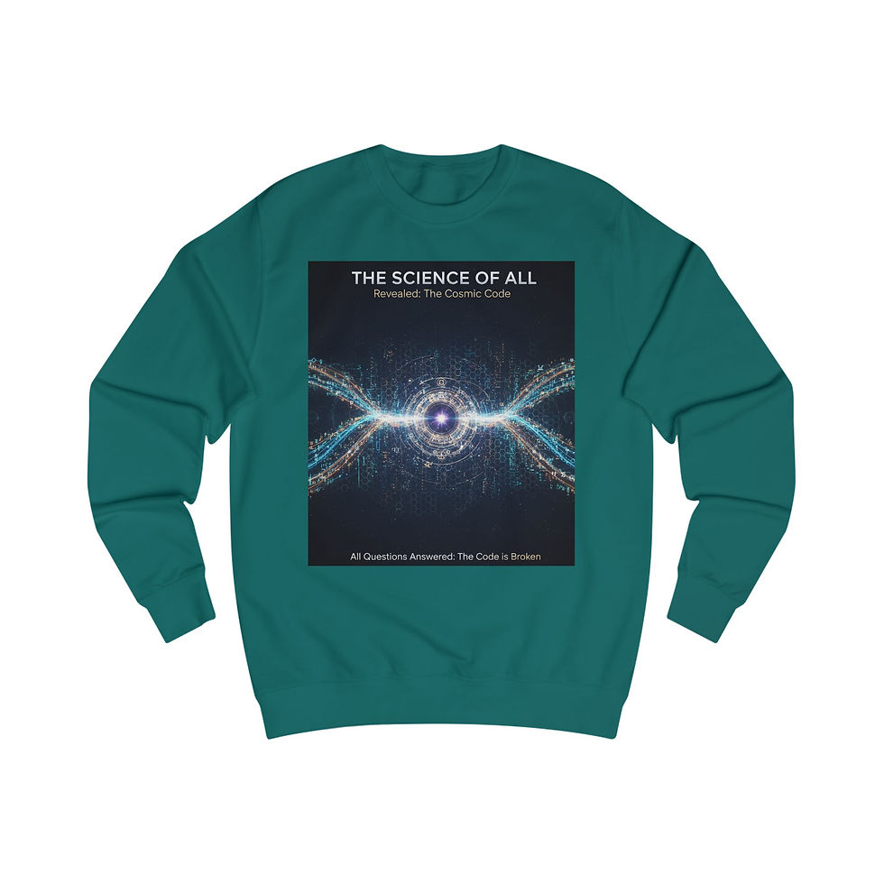 Miniature : Science of All Sweatshirt — Cosmic Particle Wave Design with "SunRaze"