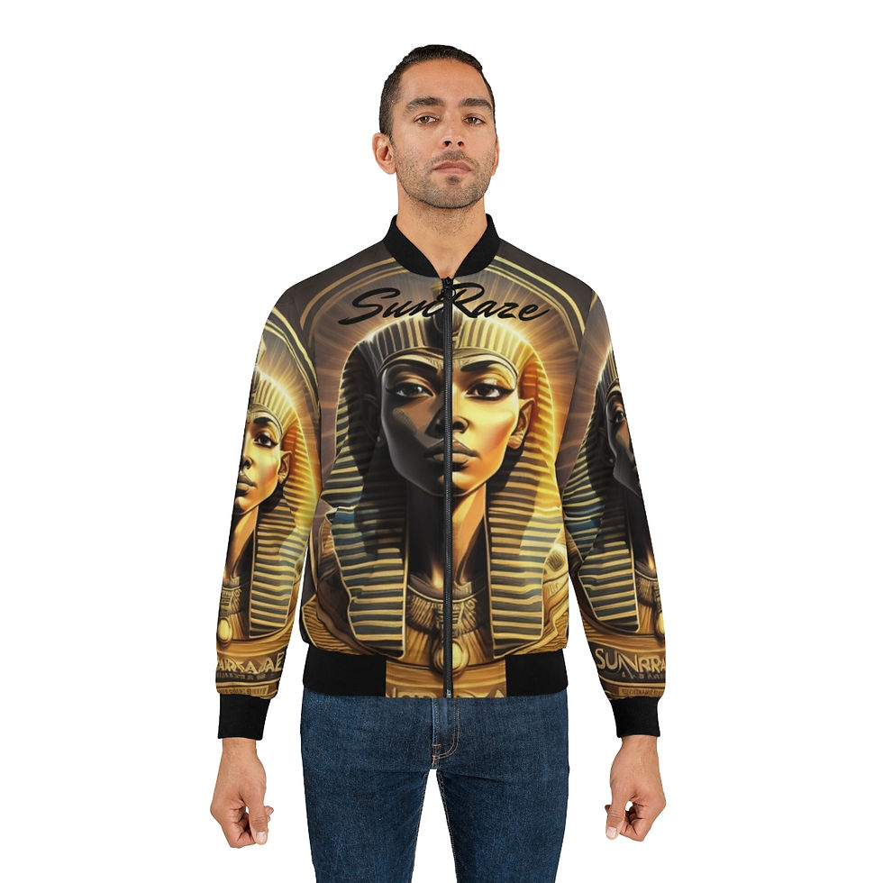 Thumbnail: SunRaze Men's Bomber Jacket 