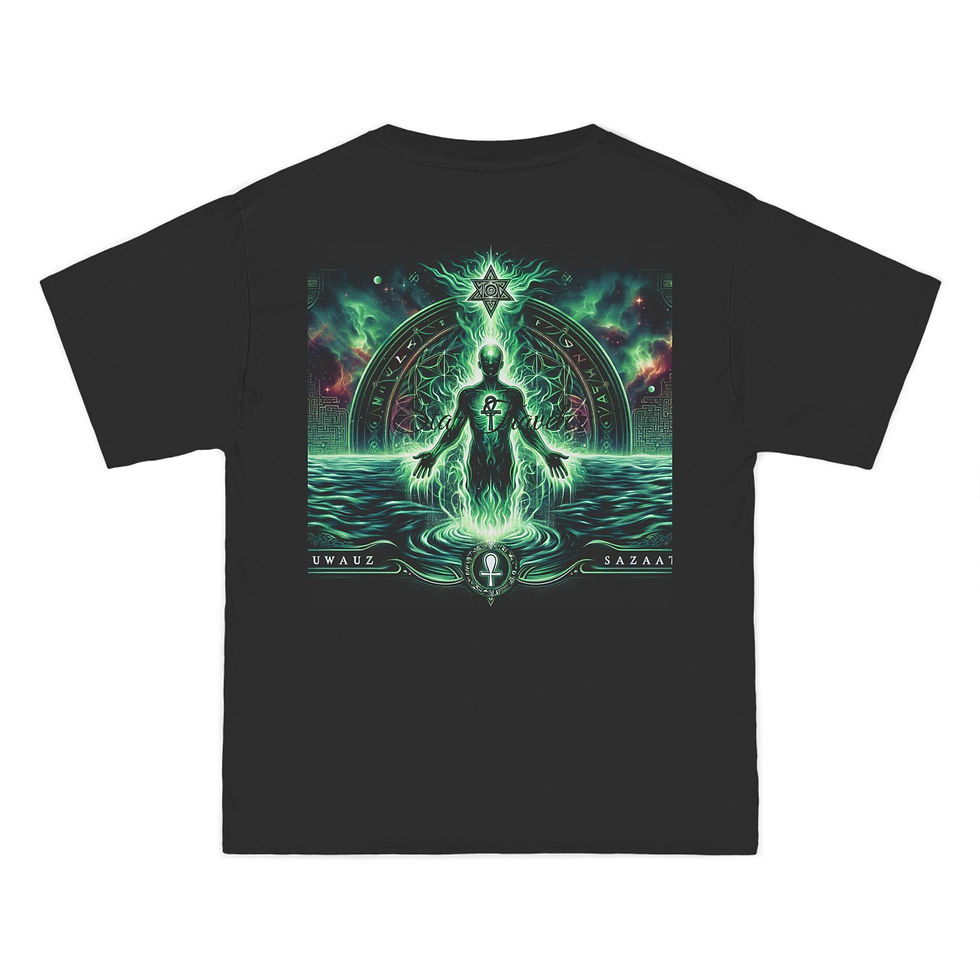 Thumbnail: Meditative Energy Beefy-T® Short-Sleeve T-Shirt - Spiritual Graphic Tee