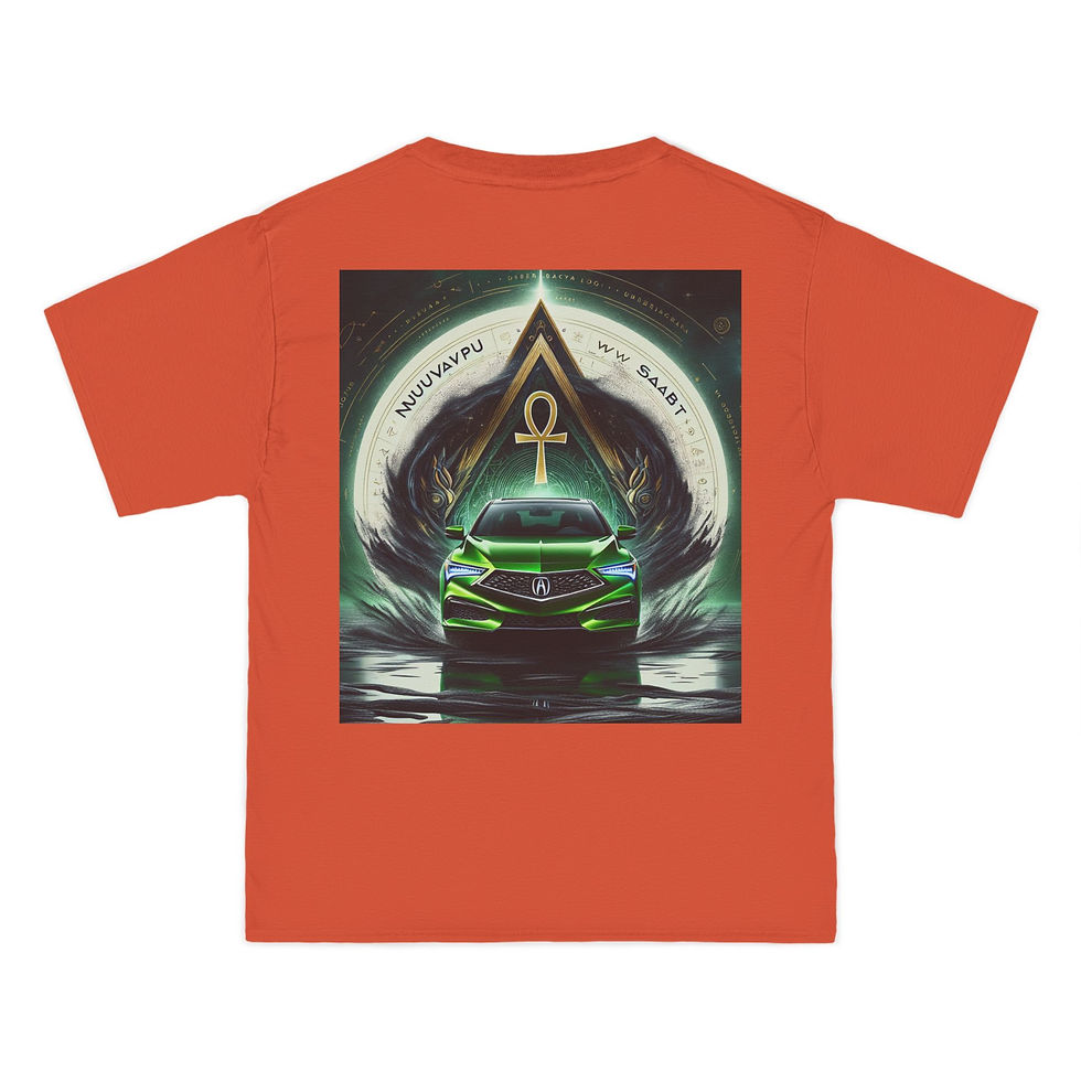Thumbnail: Mystical Egyptian Graphic T-Shirt - Unisex Beefy-T® with Ankh Design
