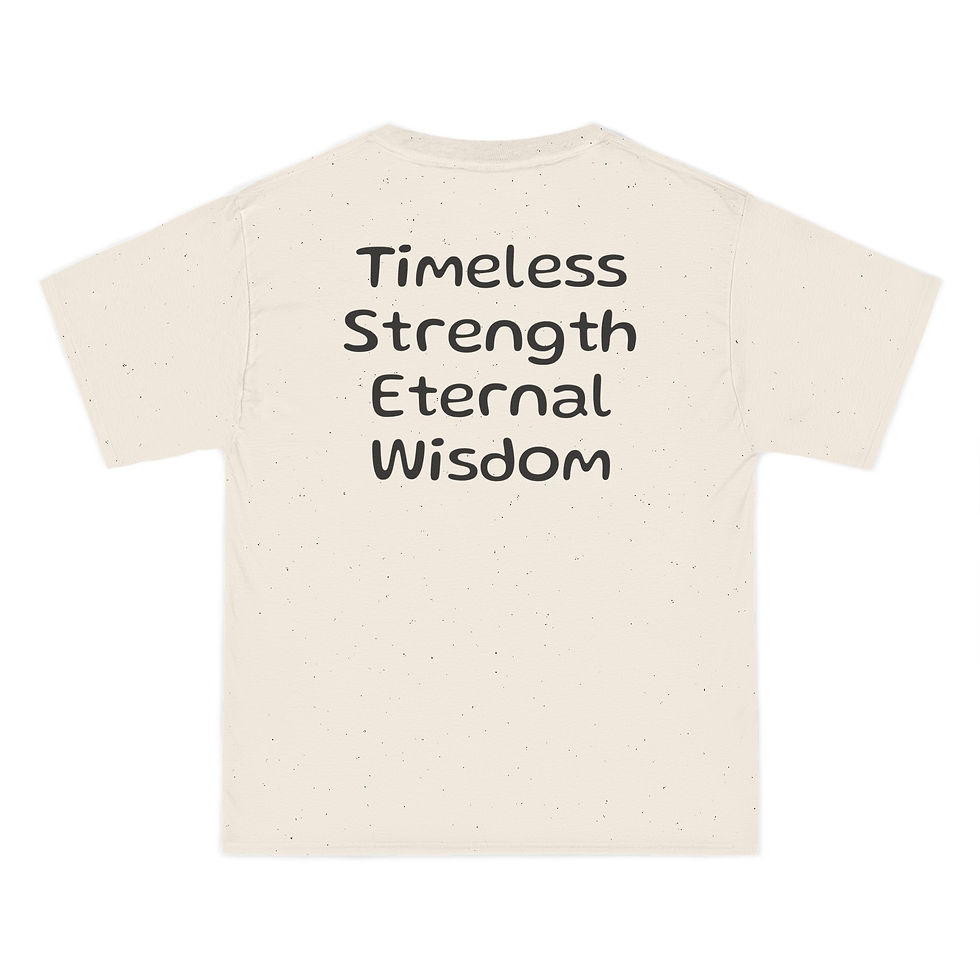 Thumbnail: Beefy-T® Short-Sleeve T-Shirt - Timeless Strength Eternal Wisdom Graphic Tee