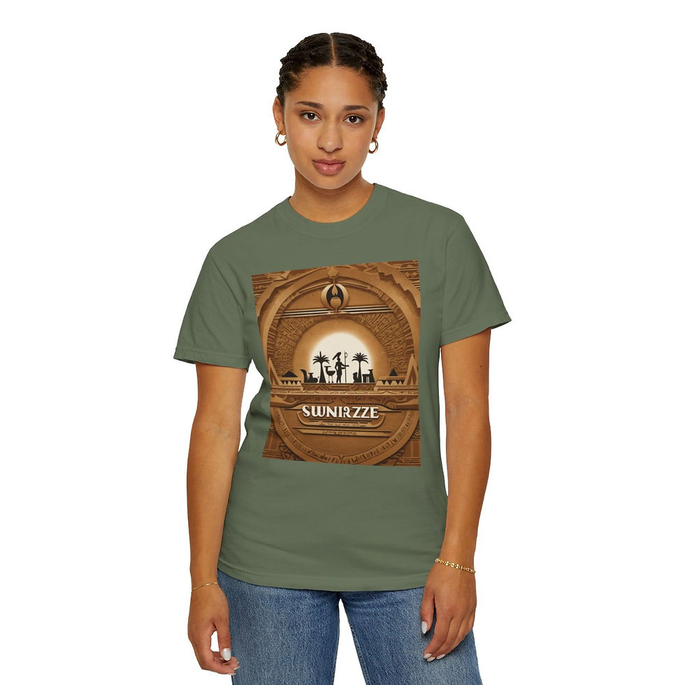 Thumbnail: SunRaze "Raze of Light"Unisex Garment-Dyed T-shirt