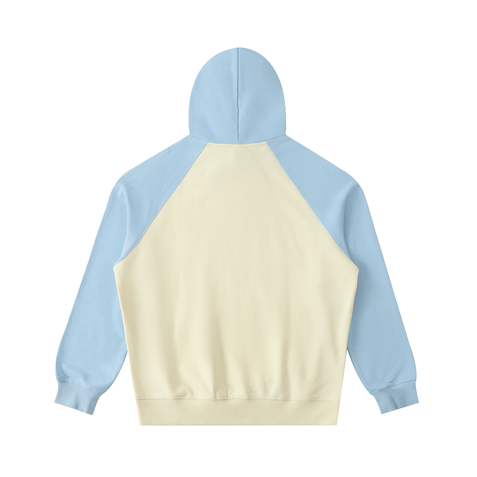 Miniature : SunRaze Color-Block Raglan Sleeve Hoodie