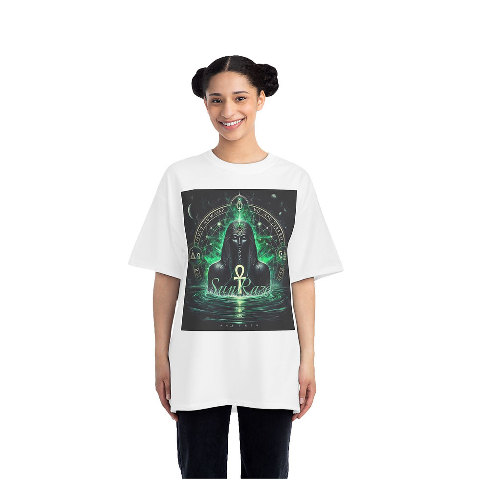 Thumbnail: Mystical Ankh Graphic T-Shirt | SunKaze Design for Spiritual Seekers