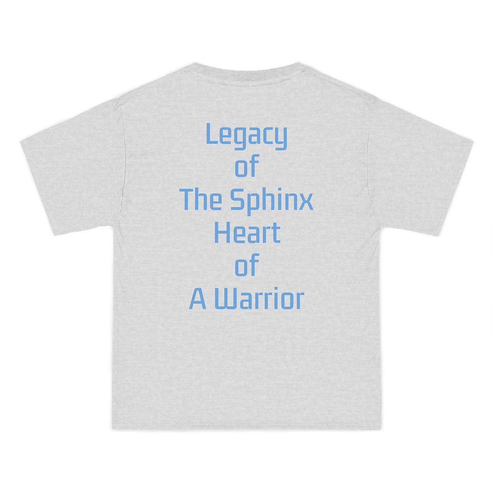 Thumbnail: "Legacy of the Sphinx" Graphic T-Shirt - Inspirational  Tee for Warriors
