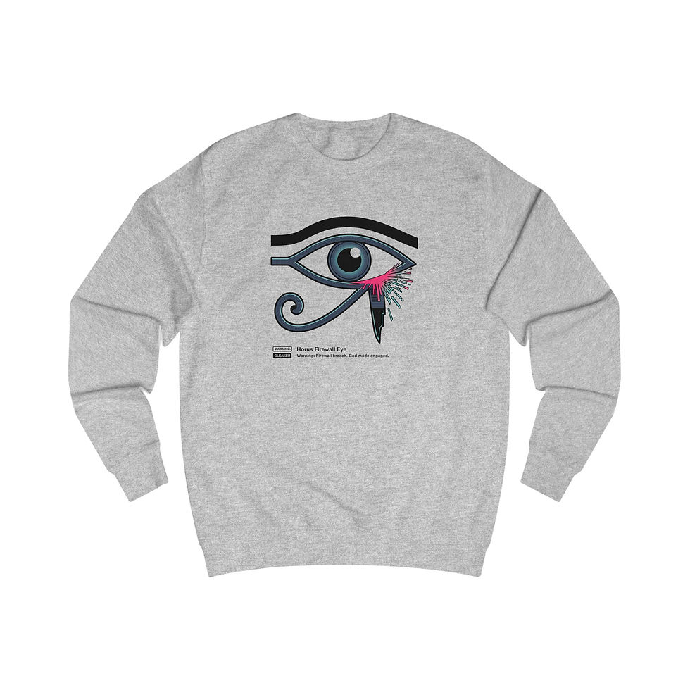الصورة المصغرة: Eye of Ra Graphic Sweatshirt — SunRazc Logo Crewneck
