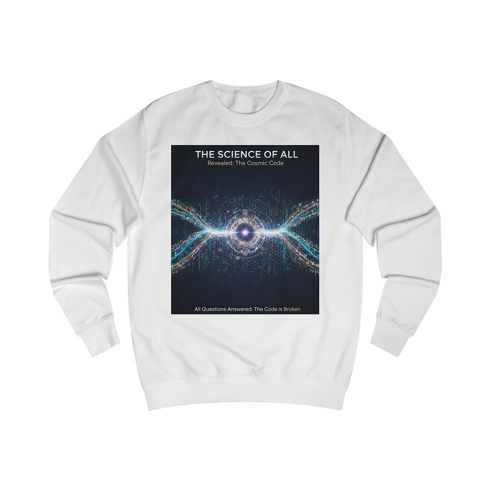 الصورة المصغرة: Science of All Sweatshirt — Cosmic Particle Wave Design with "SunRaze"