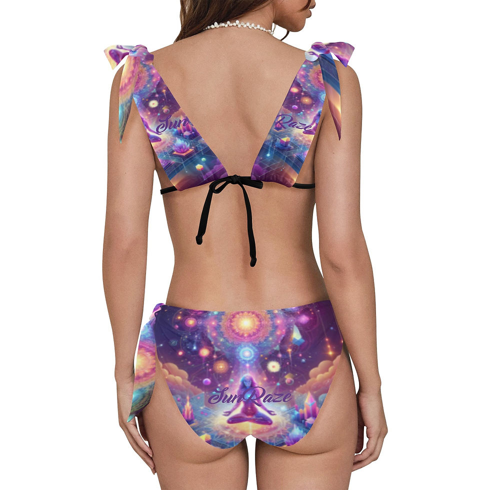 Thumbnail: SunRaze Tie Shoulder Bikini լողազգեստ (Model S41)