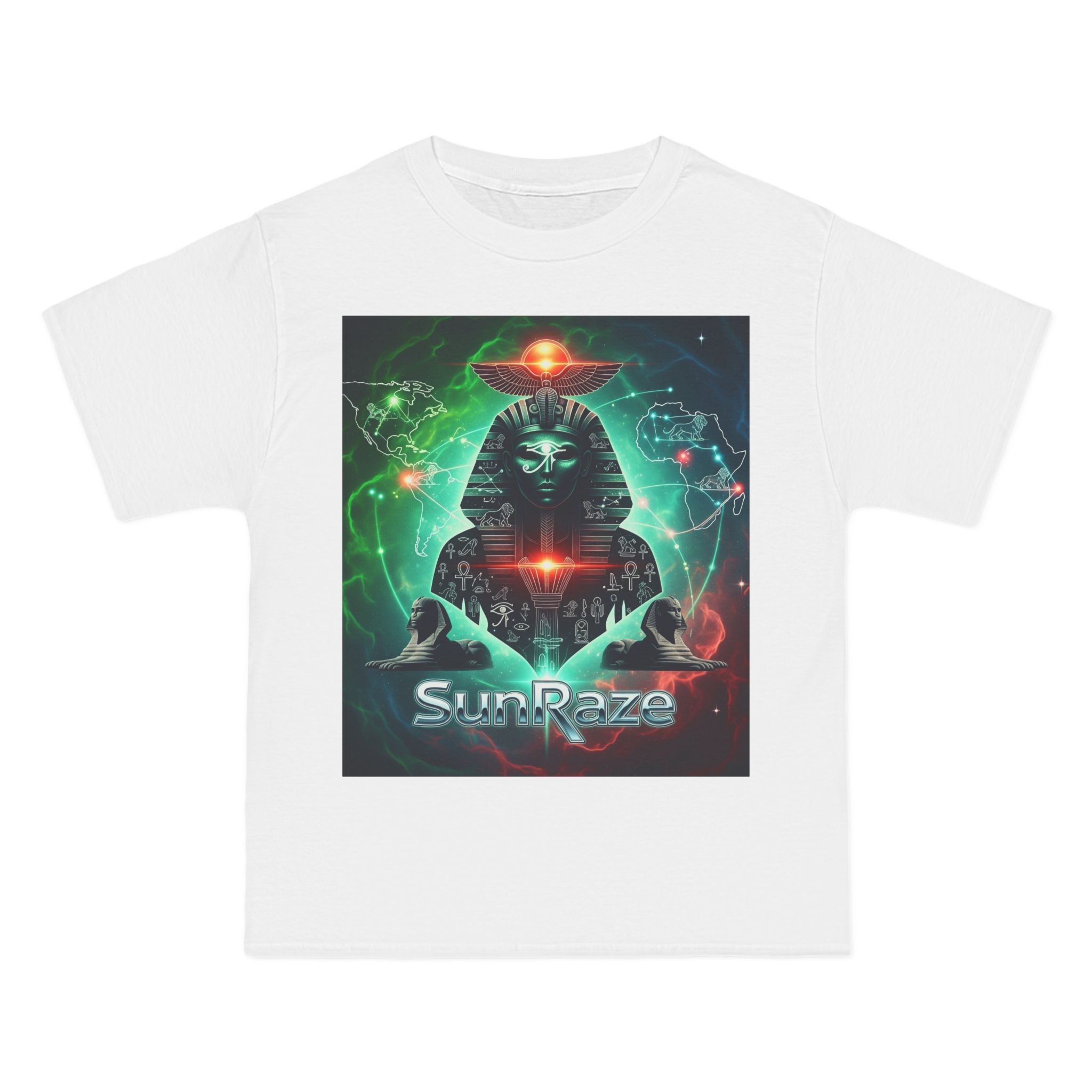 Mystical Graphic Tee: SunRazehort- Cosmic Art Shirt, Alien Graphic Tee