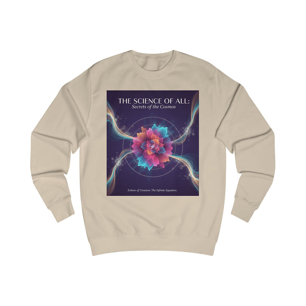縮圖：Science of All Sweatshirt — 'Secrets of the Cosmos' Floral Galaxy Design