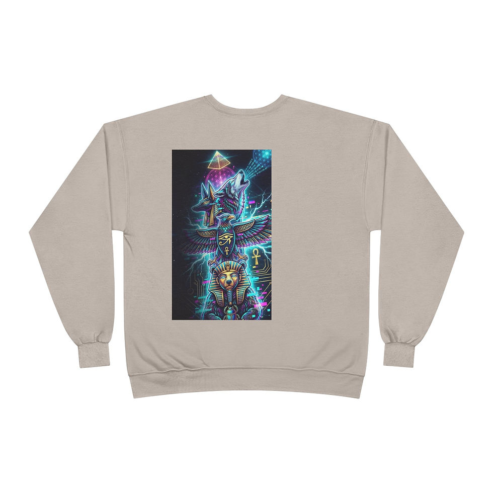 縮圖：Sweatshirt — Soulwarf “The Glitch God” Neon Psychedelic Graphic Crewneck