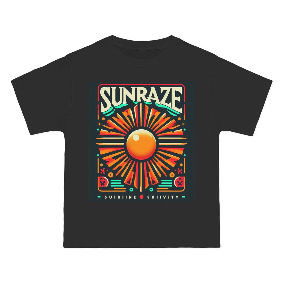 Thumbnail: Sunraze Graphic T-Shirt - 'From The Sands Of Time We Rise' Design
