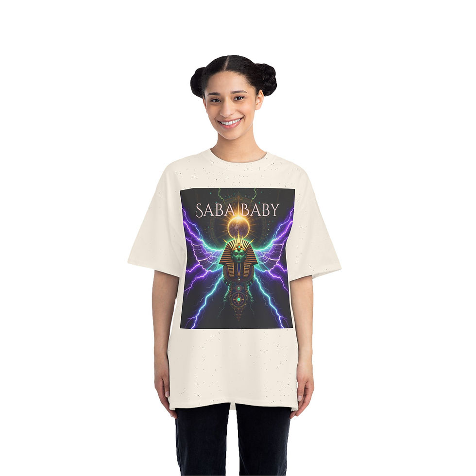 縮圖：SABA BABY Graphic Tee - Short Sleeve T-Shirt for Spiritual Vibes
