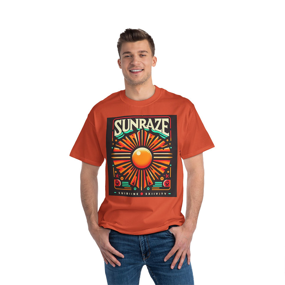 縮圖：Sunraze Graphic T-Shirt - 'From The Sands Of Time We Rise' Design