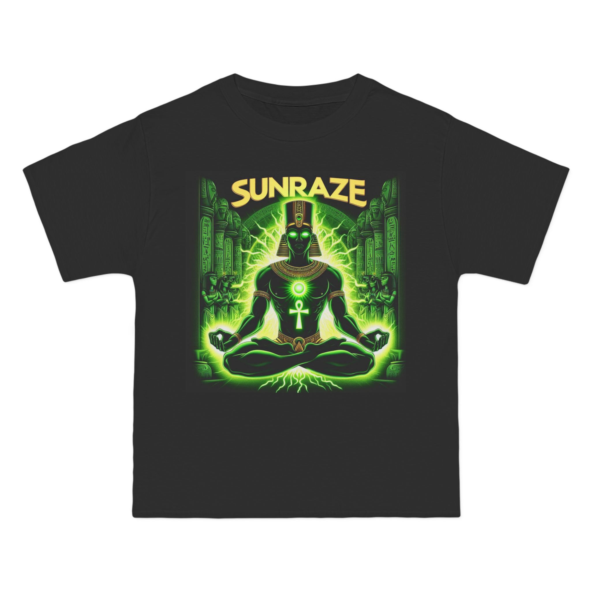 Sunraze Graphic Tee - Neon Spiritual Design for Trendsetters